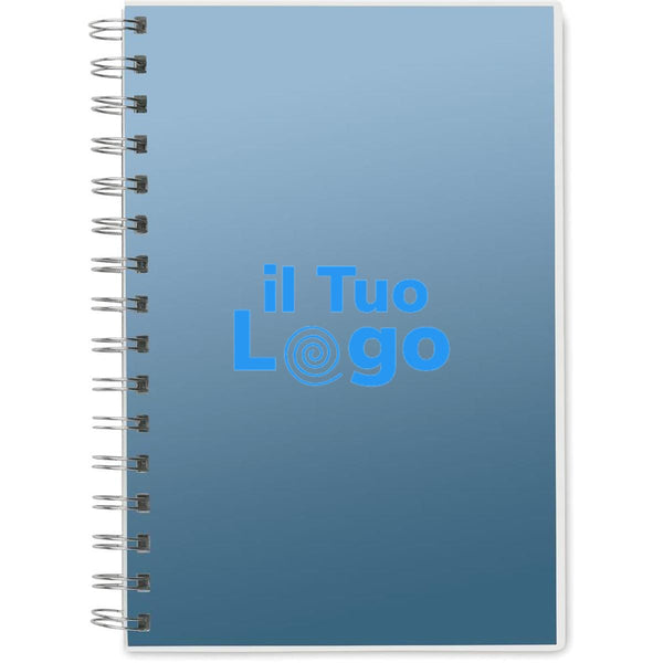 Quaderno A5 con spirale - personalizzabile con logo
