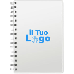 Quaderno A5 con spirale - personalizzabile con logo