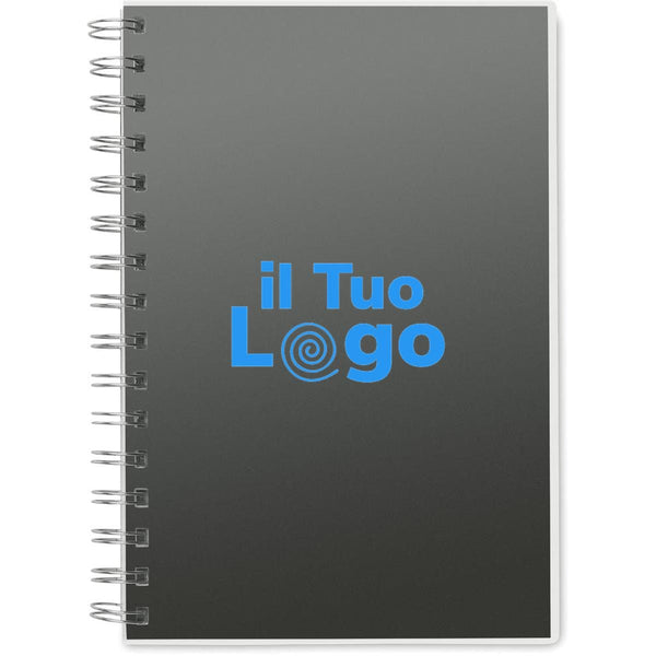 Quaderno A5 con spirale - personalizzabile con logo