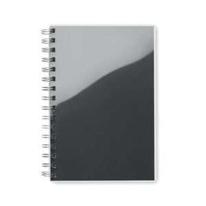 Quaderno A5 con spirale Nero - personalizzabile con logo