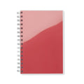 Quaderno A5 con spirale rosso - personalizzabile con logo
