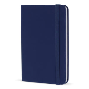 Quaderno A6 in PU con pagine FSC blu navy - personalizzabile con logo