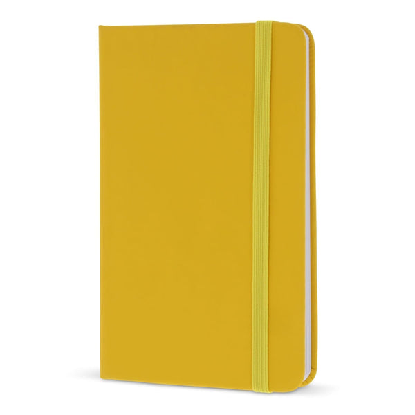 Quaderno A6 in PU con pagine FSC Giallo - personalizzabile con logo