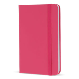 Quaderno A6 in PU con pagine FSC Rosa - personalizzabile con logo