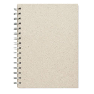 Quaderno ad anelli A5 beige - personalizzabile con logo