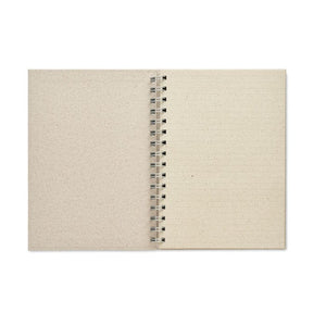 Quaderno ad anelli A5 beige - personalizzabile con logo