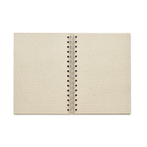 Quaderno ad anelli A5 beige - personalizzabile con logo