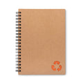 Quaderno ad anelli in Carta Pietra arancione - personalizzabile con logo