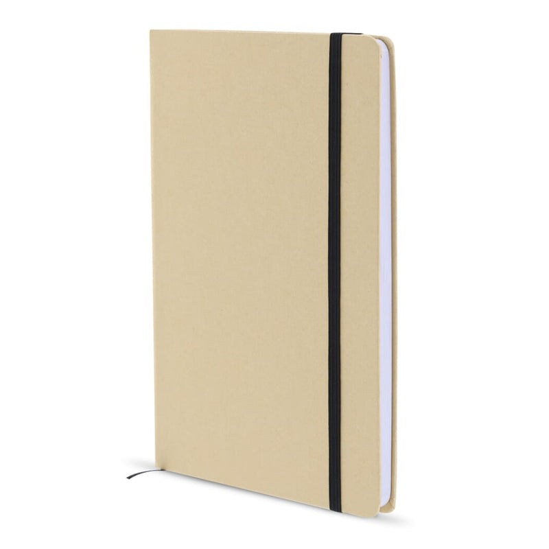 Quaderno in cartone con angoli arrotondati A6 Marrone - personalizzabile con logo