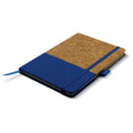 Quaderno in sughero A5 azzurro - personalizzabile con logo