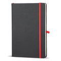 Quaderno Iroko Copertina rigida Laser A5 Nero / Rosso - personalizzabile con logo