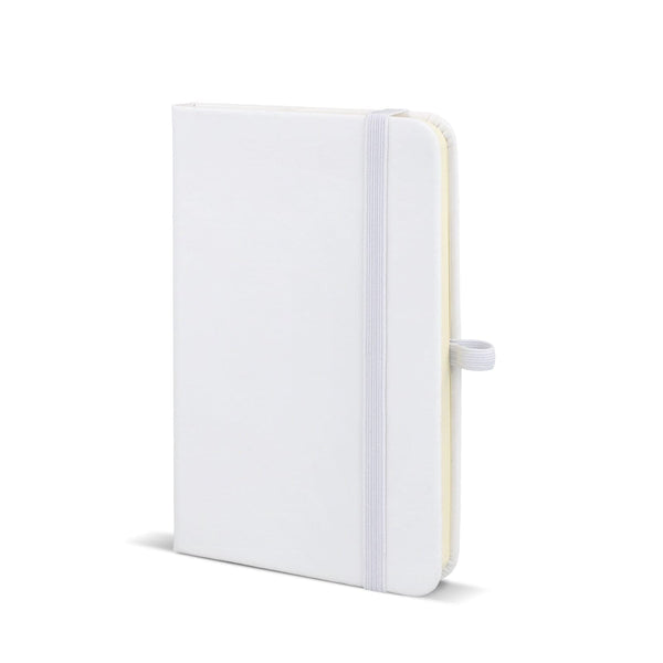 Quaderno PU Sora A6 Bianco - personalizzabile con logo