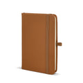 Quaderno PU Sora A6 marrone - personalizzabile con logo