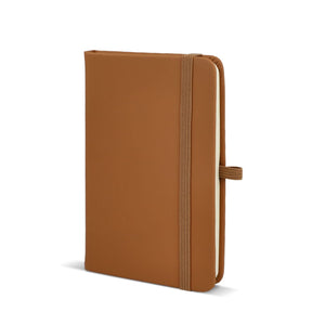 Quaderno PU Sora A6 marrone - personalizzabile con logo