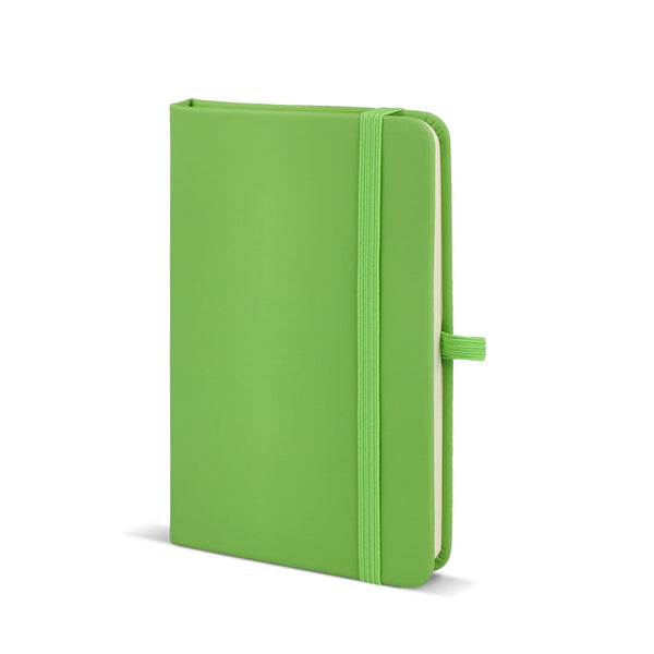 Quaderno PU Sora A6 verde - personalizzabile con logo