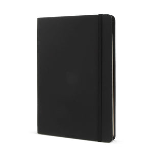 Quaderno R-PET/PU GRS A5 Nero - personalizzabile con logo