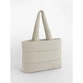 Quilted Tote Bag grigio - personalizzabile con logo