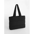 Quilted Tote Bag nero - personalizzabile con logo