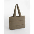 Quilted Tote Bag verde - personalizzabile con logo