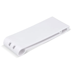 R-ABS Supporto per telefono da scrivania pieghevole e portatile Bianco - personalizzabile con logo