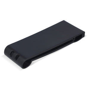 R-ABS Supporto per telefono da scrivania pieghevole e portatile Nero - personalizzabile con logo