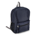 R-PET 190T Zaino leggero 30,5 x 12,7 x 42 cm 16 L blu navy - personalizzabile con logo