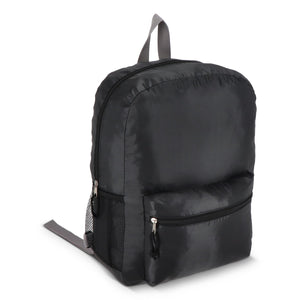 R-PET 190T Zaino leggero 30,5 x 12,7 x 42 cm 16 L Nero - personalizzabile con logo