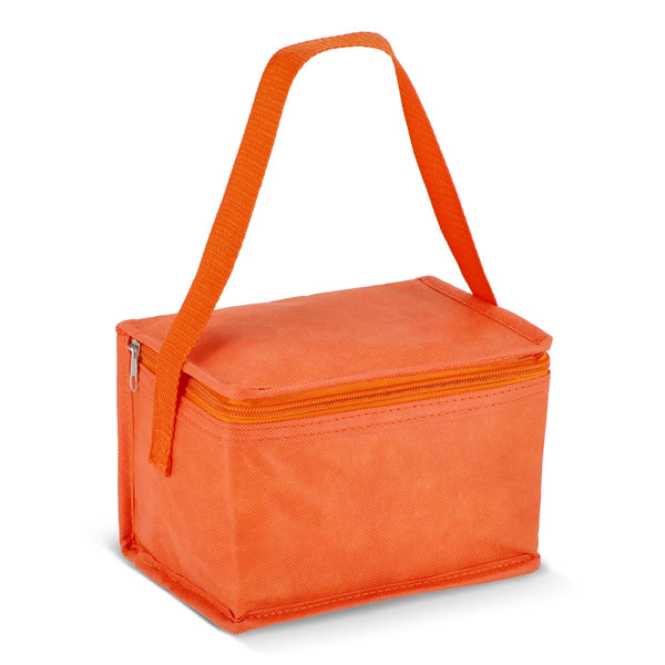 R-PET 6 Borsa termica in tessuto non tessuto 20x 13 x 12,5 cm 75g/m² Arancione - personalizzabile con logo