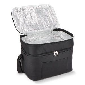 R-PET 600D Borsa termica a doppio scomparto 30 x 20 x 25 cm 12L - personalizzabile con logo