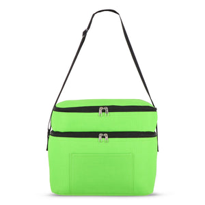 R-PET 600D Borsa termica a doppio scomparto 30 x 20 x 25 cm 12L - personalizzabile con logo