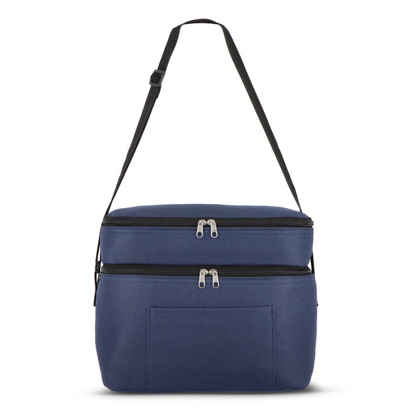 R-PET 600D Borsa termica a doppio scomparto 30 x 20 x 25 cm 12L - personalizzabile con logo