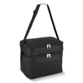 R-PET 600D Borsa termica a doppio scomparto 30 x 20 x 25 cm 12L Nero - personalizzabile con logo