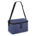 R-PET 600D Borsa termica per 6 lattine 25 x 14,5 x 15,5 cm 5 L blu navy - personalizzabile con logo