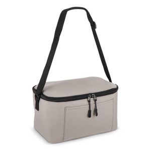 R-PET 600D Borsa termica per 6 lattine 25 x 14,5 x 15,5 cm 5 L Grigio - personalizzabile con logo