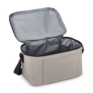R-PET 600D Borsa termica per 6 lattine 25 x 14,5 x 15,5 cm 5 L - personalizzabile con logo