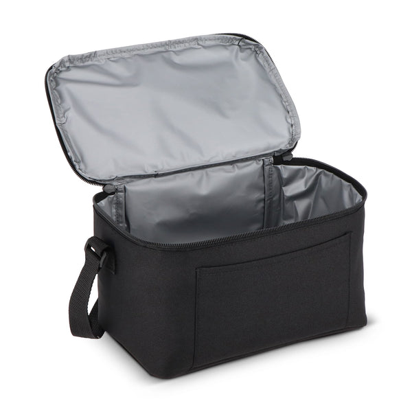 R-PET 600D Borsa termica per 6 lattine 25 x 14,5 x 15,5 cm 5 L - personalizzabile con logo