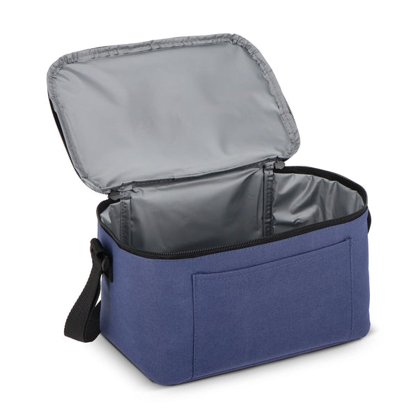 R-PET 600D Borsa termica per 6 lattine 25 x 14,5 x 15,5 cm 5 L - personalizzabile con logo