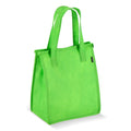 R-PET Borsa frigo in tessuto non tessuto 23x 15 x 27,5 cm 75g/m² verde - personalizzabile con logo