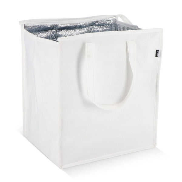 R-PET Borsa frigo in tessuto non tessuto 33x 25,5 x 37cm 75g/m² - personalizzabile con logo