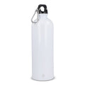 R-SS bottiglia a parete singola con moschettone 750ml Bianco - personalizzabile con logo