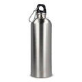 R-SS bottiglia a parete singola con moschettone 750ml color color argento - personalizzabile con logo