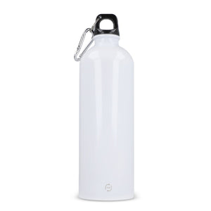 R-SS bottiglia a parete singola con moschettone 750ml - personalizzabile con logo