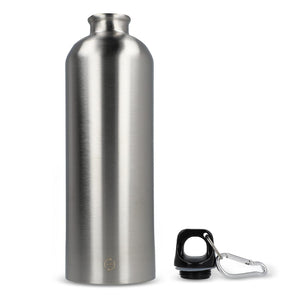 R-SS bottiglia a parete singola con moschettone 750ml - personalizzabile con logo