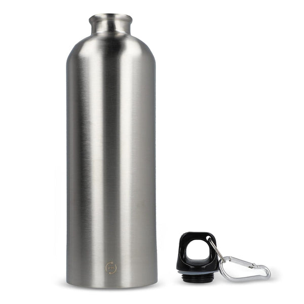 R-SS bottiglia a parete singola con moschettone 750ml - personalizzabile con logo