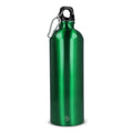 R-SS bottiglia a parete singola con moschettone 750ml verde - personalizzabile con logo