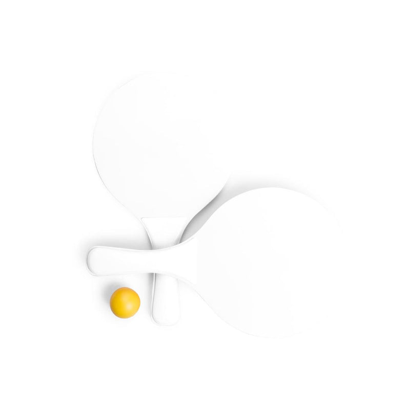 Racchette Spiaggia Faluk bianco - personalizzabile con logo