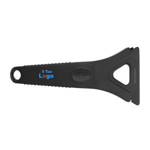 Rachiaghiaccio 3 in 1 Polard in plastica riciclata RCS nero - personalizzabile con logo