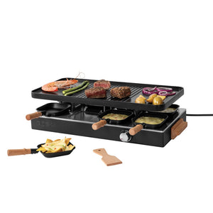 Raclette per 8 persone BOSKA Gourmet Party (EU Type F) nero - personalizzabile con logo