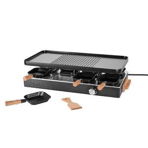 Raclette per 8 persone BOSKA Gourmet Party (EU Type F) nero - personalizzabile con logo