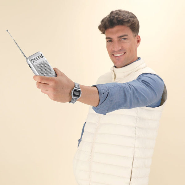 Radio Mester color argento - personalizzabile con logo
